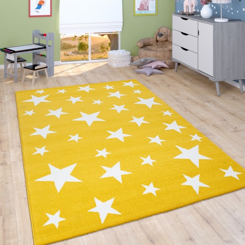 Kinder-Teppich Kinderzimmer Sternen-Design