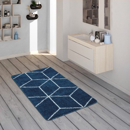 Badematte Teppich Für Badezimmer Mit Rauten-Muster
