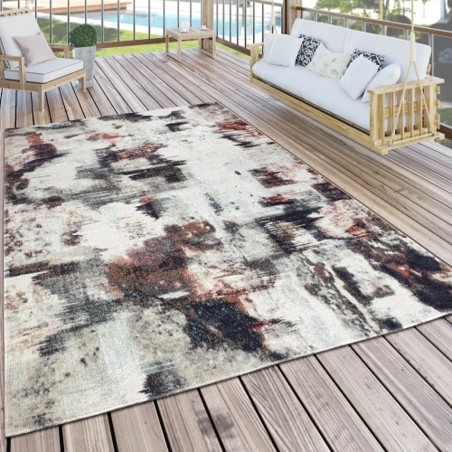 In- & Outdoor Teppich Pastell Abstrakt