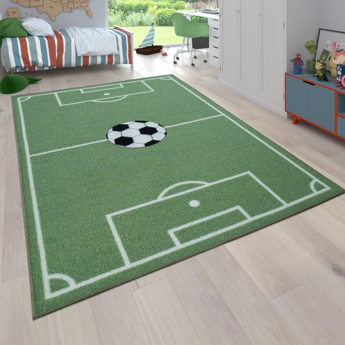Kinder-Teppich Kinderzimmer Fußball-Design