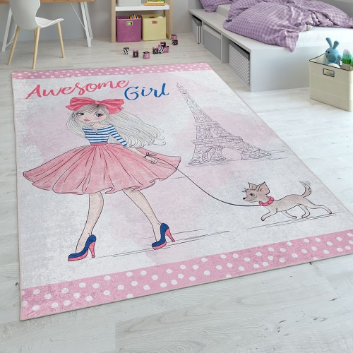 Teppich Kinderzimmer Mädchen-Design Print