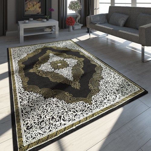 3D Effekt Teppich Klassisch Perser Oriental Ornamente Vielen Größe in Rot Beige 