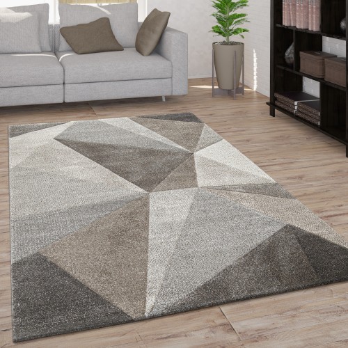 Teppich Wohnzimmer Geometrisches Muster 3D Optik