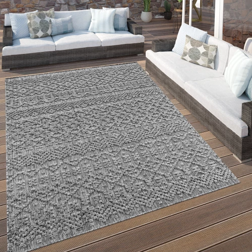 Teppich In- & Outdoor Geometrische Skandi Muster