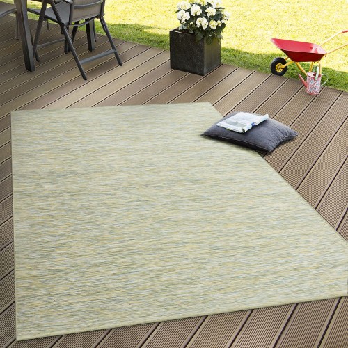 In- & Outdoor Flachgewebe Teppich Terrassen Teppiche Mit Farbverlauf In Grün