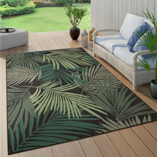 In- & Outdoor Teppich Dschungel Palmen Design