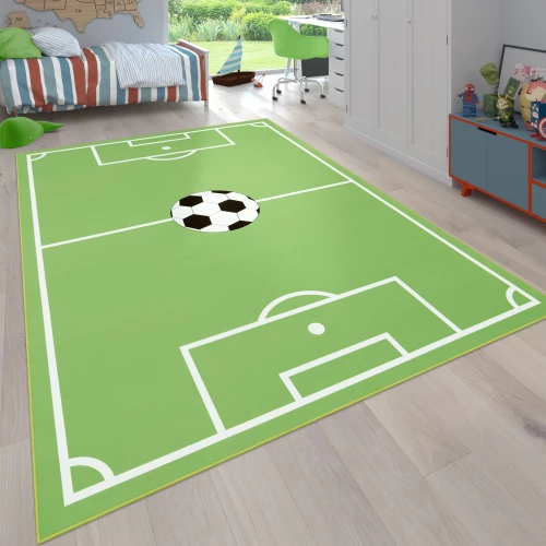 Kinder-Teppich Kinderzimmer Fußball-Design