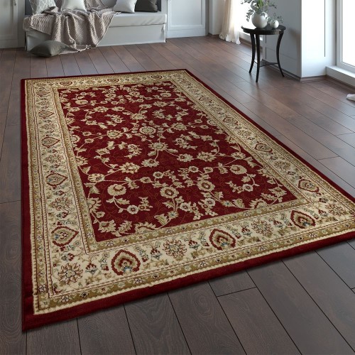 Teppich Klassisch Orientalisch Persisch Strapazierfähig Pflegeleicht Rot Creme 